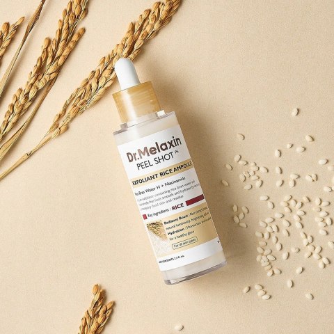 Dr.Melaxin | Peel Shot Exfoliating White Rice Ampoule | Delikatny Peeling Ryżowy Blask i Gładka Cera - 80ml