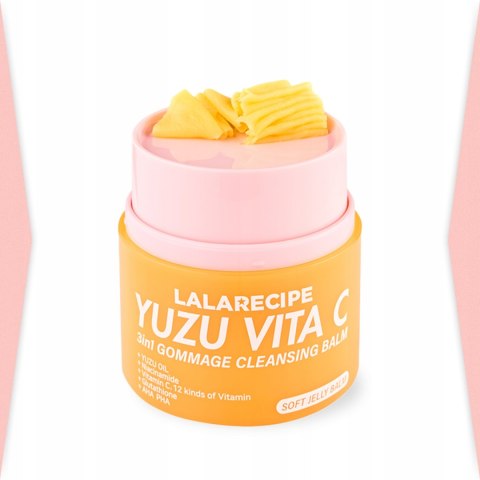 LalaRecipe | Yuzu Vita C 3in1 Gommage Cleansing Balm | Balsam Oczyszczający z Witaminą C i Yuzu - 50ml