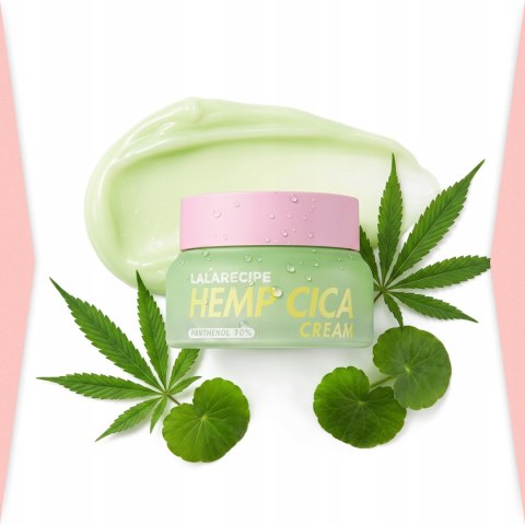 Krem do Twarzy LalaRecipe Hemp Cica 50ml z Nasion Konopi do Skóry Wrażliwej