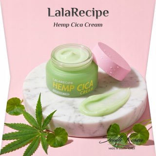 Krem do Twarzy LalaRecipe Hemp Cica 50ml z Nasion Konopi do Skóry Wrażliwej
