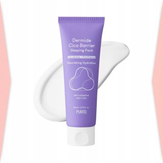 Purito Dermide Cica Barrier Sleeping Pack Maska na Noc Regenerująca do Twarzy Ceramidy Kojąca 80ml