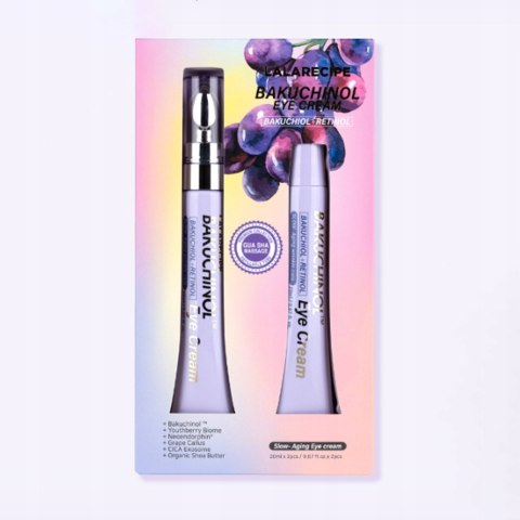 Krem pod Oczy LalaRecipe Bakuchinol Eye Cream 2x20ml Przeciwzmarszczkowy