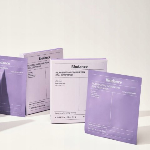 Maska do Twarzy Hydrożelowa Biodance PDRN Caviar Real Deep Mask Koreańska