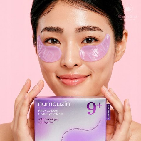 Płatki pod Oczy Numbuzin No.9 NAD Under Kolagen Koreańskie na Cienie 5 szt