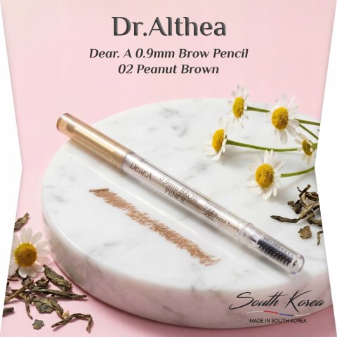 Kredka do brwi Dr Althea Dear. A 0.9mm Brow Pencil - 02 Peanut Brown