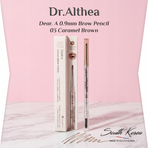 Kredka do brwi Dr Althea Dear. A 0.9mm Brow Pencil - 03 Caramel Brown