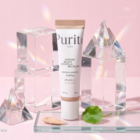 Purito Seoul | Wonder Releaf Centella BB Cream #21 Light Beige | Koreański Krem BB SPF30 - 30ml