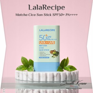 LalaRecipe | Matcha Cica Sun Stick SPF50+ | Koreański Sztyft Przeciwsłoneczny do Twarzy - 20g