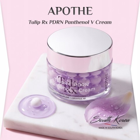 APOTHE | Tulip Rx PDRN Panthenol V Cream | Koreański Krem do Twarzy Regenerujący - 50ml