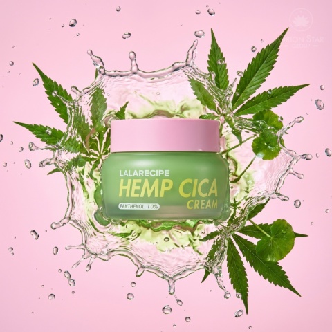 Krem do Twarzy LalaRecipe Hemp Cica 50ml z Nasion Konopi do Skóry Wrażliwej