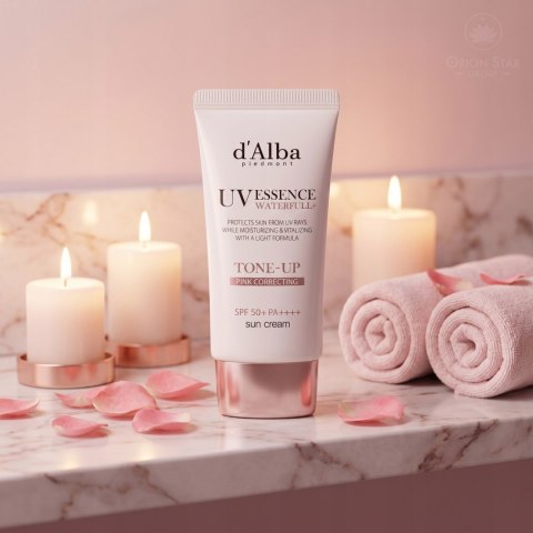 Krem do opalania d'Alba Tone Up Pink Correcting Sun Cream SPF50 PA++++ 50ml