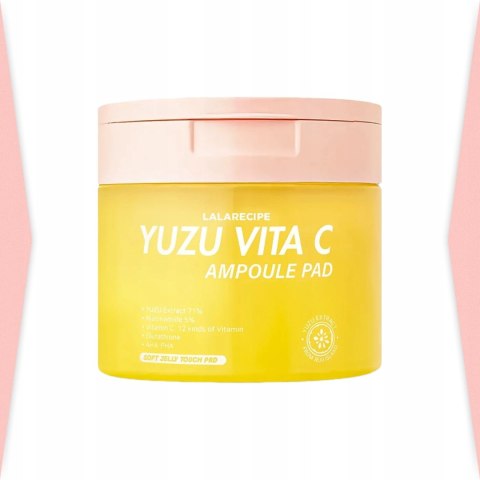 LalaRecipe Rozjaśniające płatki z witaminą C (Yuzu Vita C Ampoule Pad)