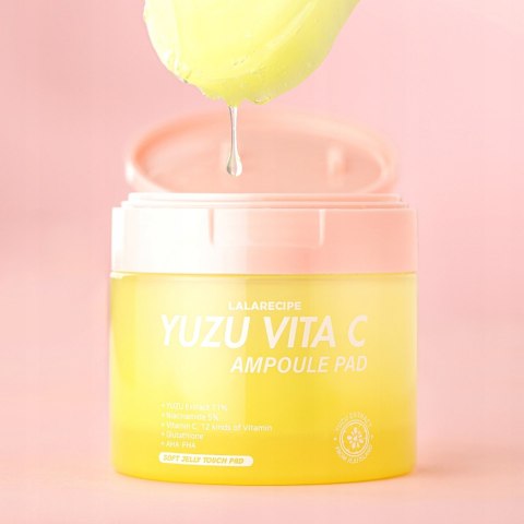 LalaRecipe Rozjaśniające płatki z witaminą C (Yuzu Vita C Ampoule Pad)