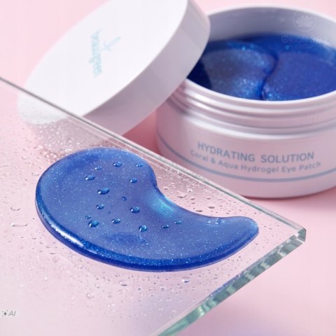 BeauuGreen | Coral & Aqua Hydrogel Eye Patch | Koreańskie Płatki Hydrożelowe pod Oczy - 60 szt.