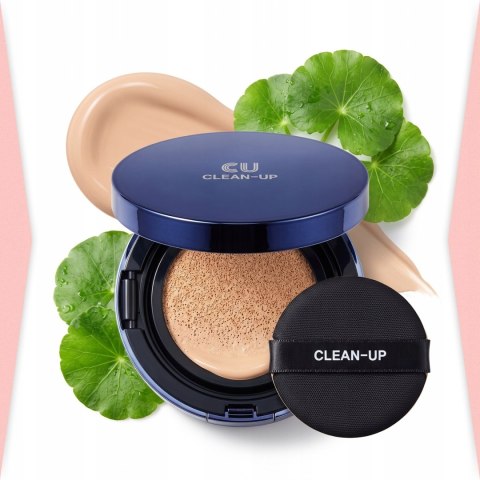 CUSKIN | Clean Up Skinfit Cushion #23 Natural Beige | Koreański Podkład Cushion SPF50+ - 15g + 15g