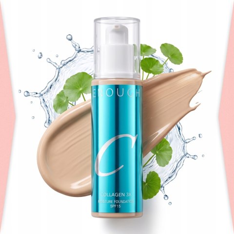 Enough | Collagen 3X Moisture Foundation SPF15 (Odcień 13C) | Koreański Podkład do Twarzy Nawilżający - 100ml