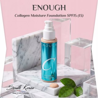 Enough | Collagen 3X Moisture Foundation SPF15 (Odcień 13C) | Koreański Podkład do Twarzy Nawilżający - 100ml