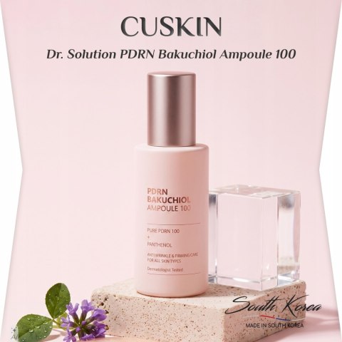 CUSKIN | Dr. Solution PDRN Bakuchiol Ampoule 100 | Koreańska Ampułka do Twarzy Odmładzająca - 35ml