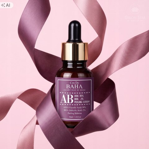 Cos De BAHA | AB AHA/BHA | Koreańskie Serum Złuszczające do Twarzy z Kwasami - 30ml