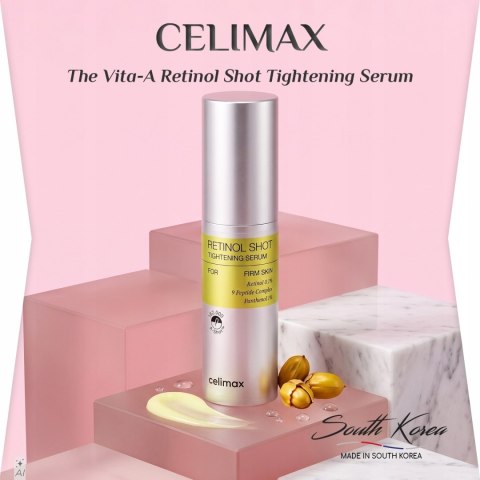 Celimax | The Vita-A Retinol Shot Tightening Serum | Koreańskie Serum do Twarzy z Retinolem - 30ml