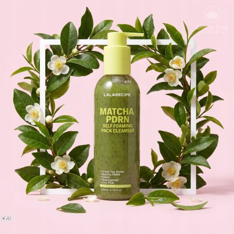 LalaRecipe | Matcha PDRN 3in1 Pack Cleanser | Koreańska Pianka Oczyszczająca do Twarzy - 200ml